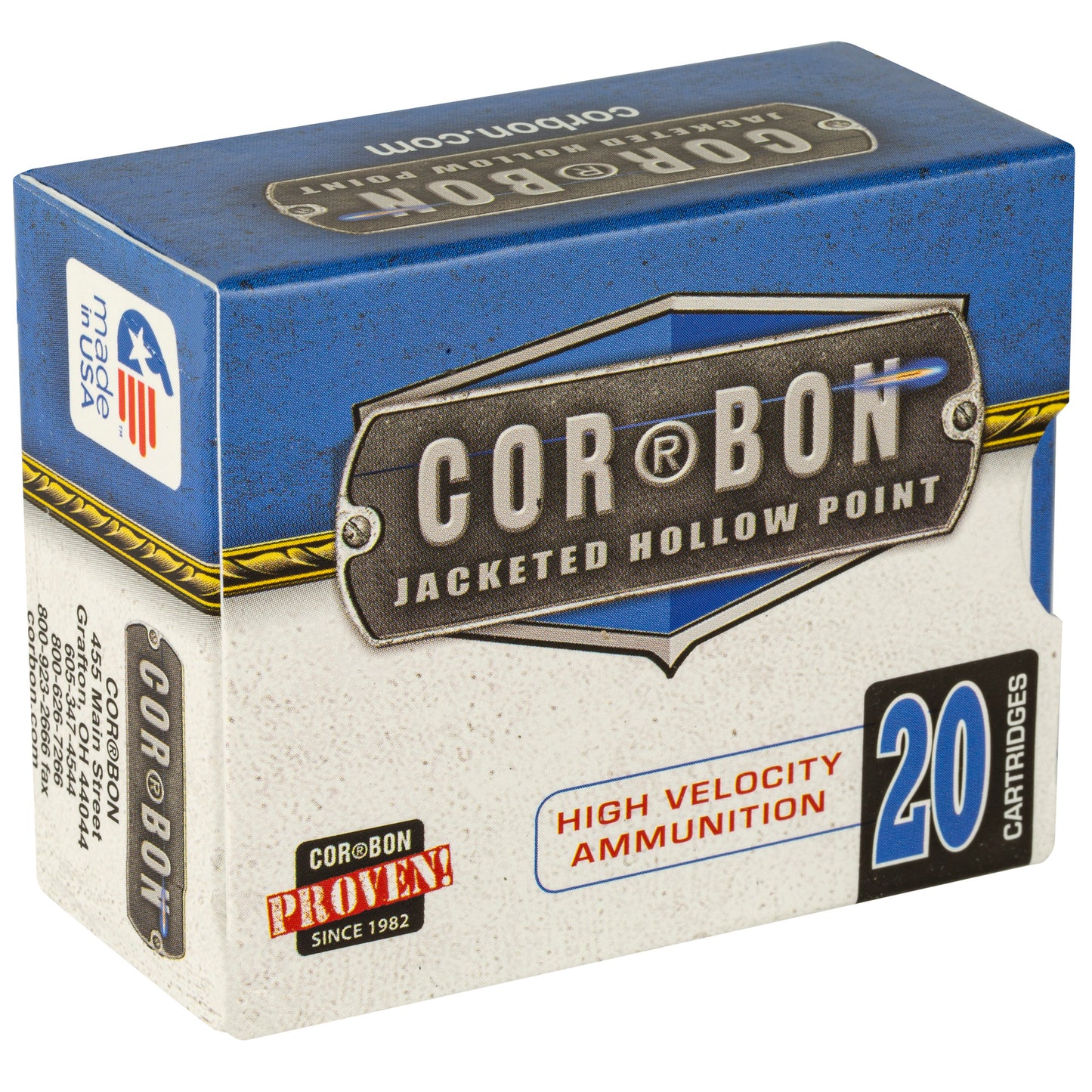 CORBON 38SUPER+P 125GR JHP 20/500