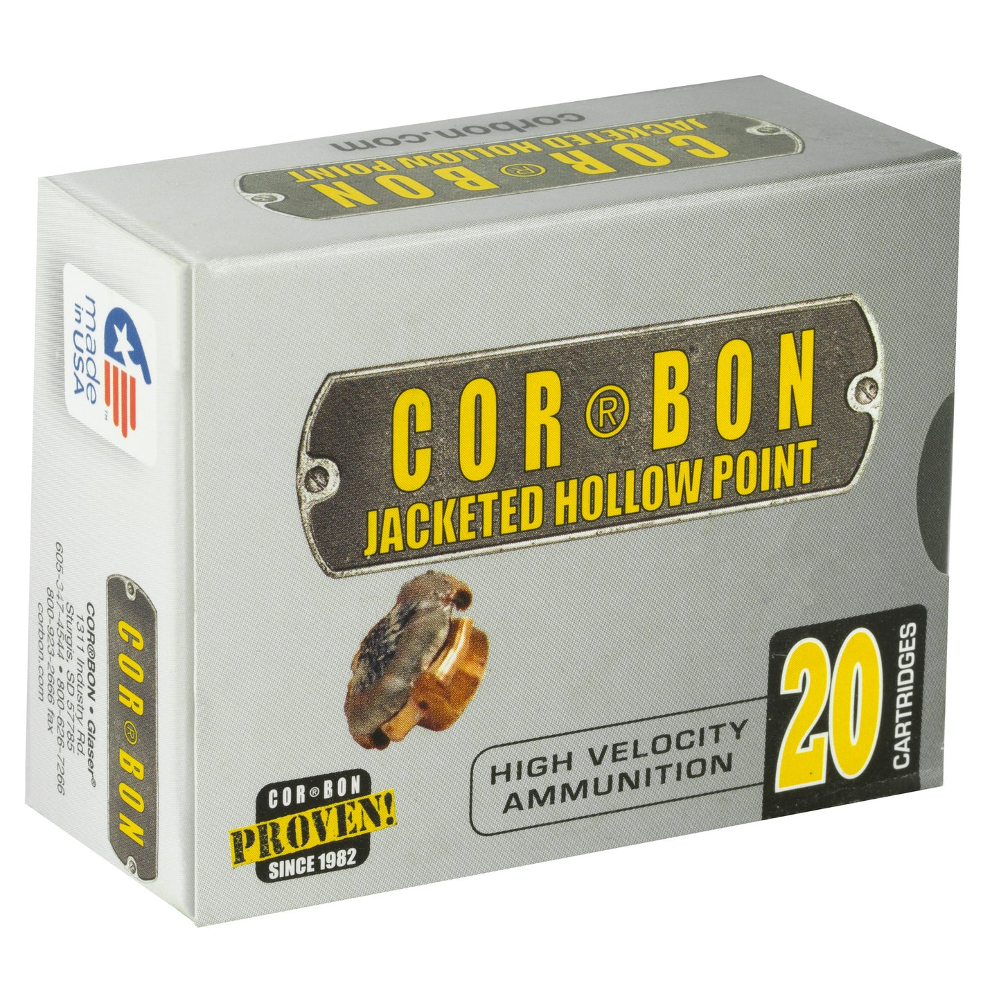 CORBON 45ACP+P 230GR JHP 20/500