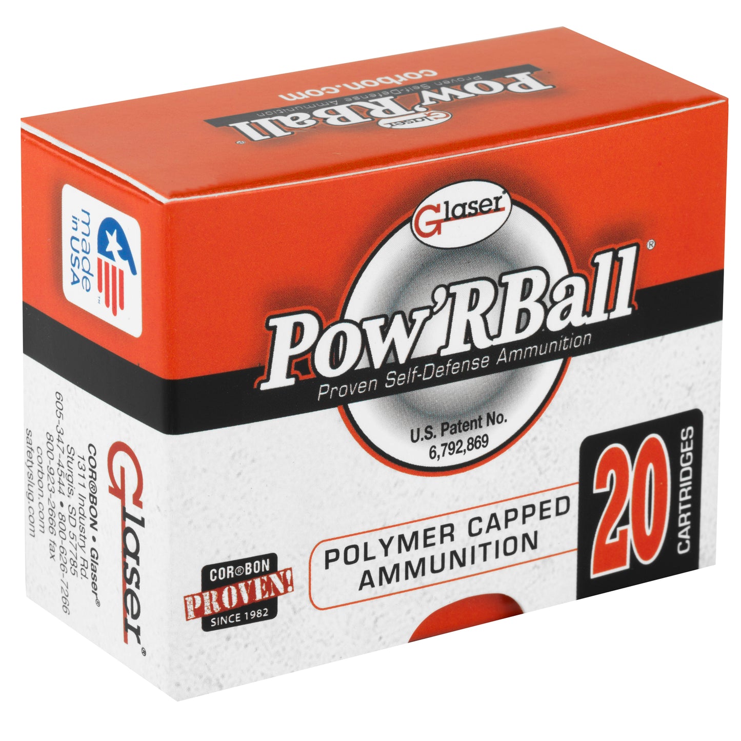 CORBON POW'RBALL 32ACP 55GR 20/500