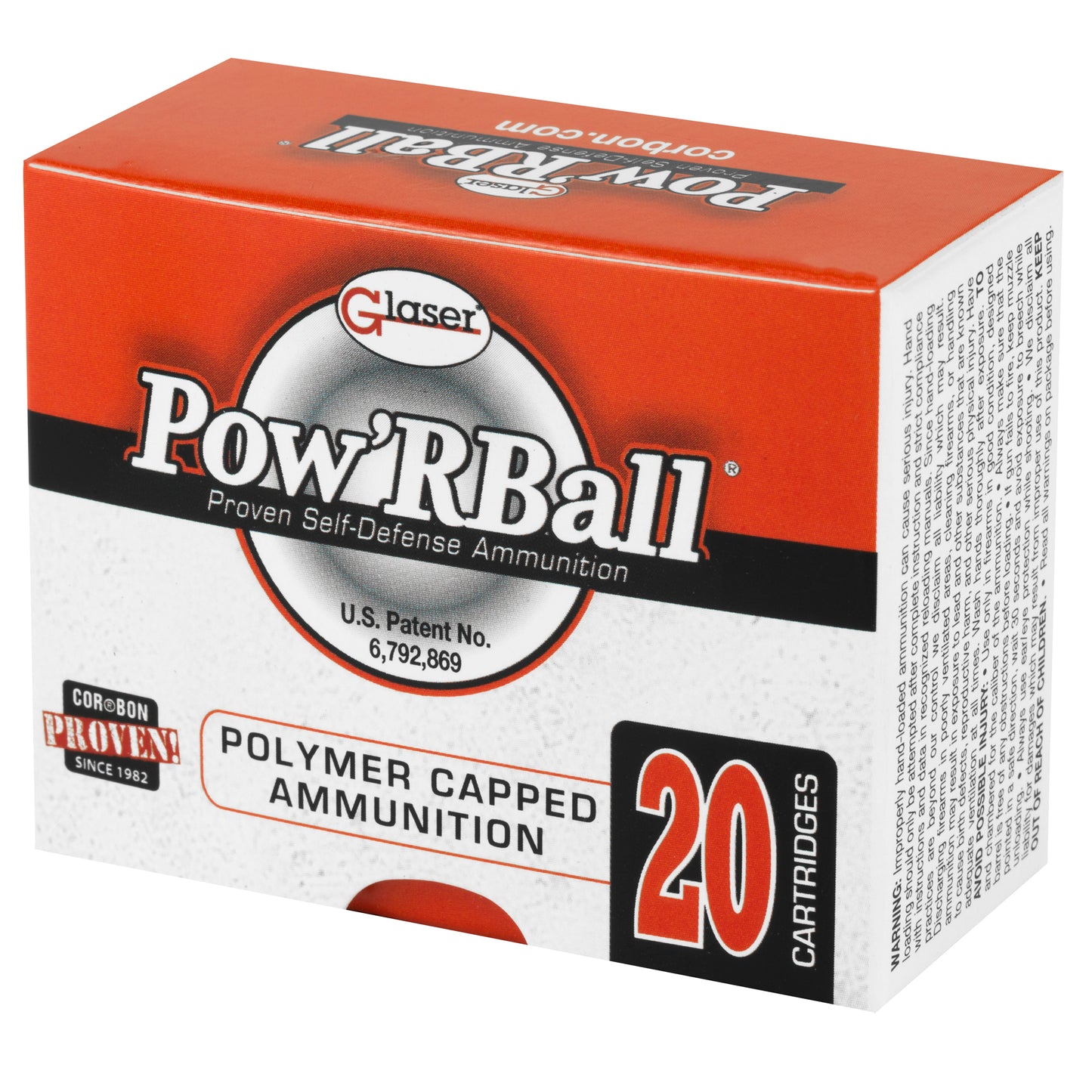 CORBON POW'RBALL 32ACP 55GR 20/500