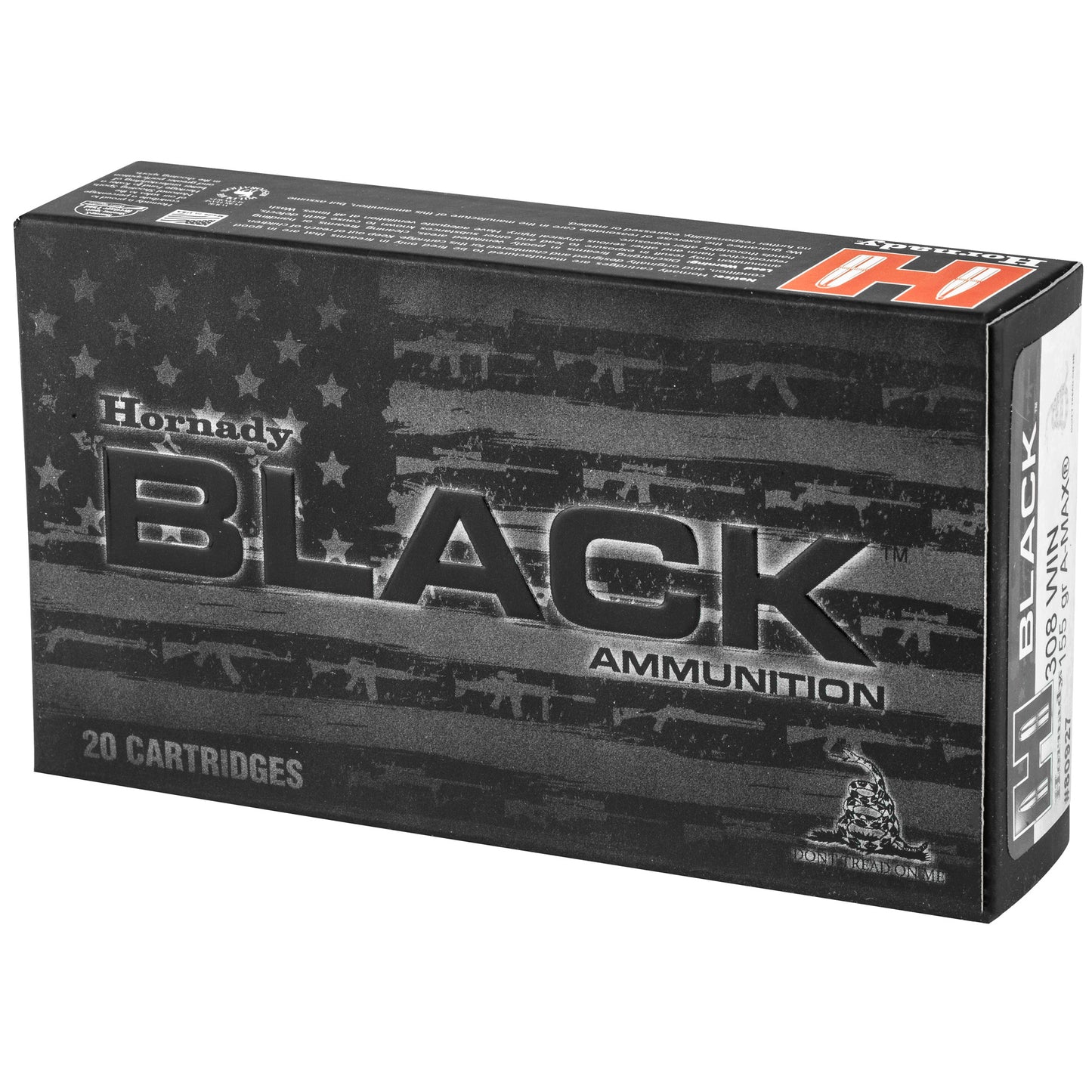 HRNDY BLACK 308WIN 155GR AMAX 20/200