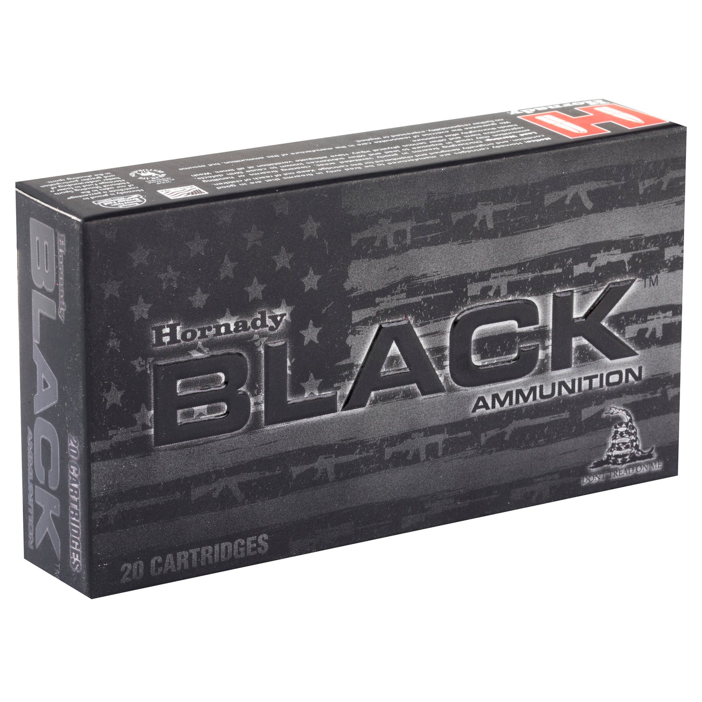 HRNDY BLACK 556NATO 62GR FMJ 20/200