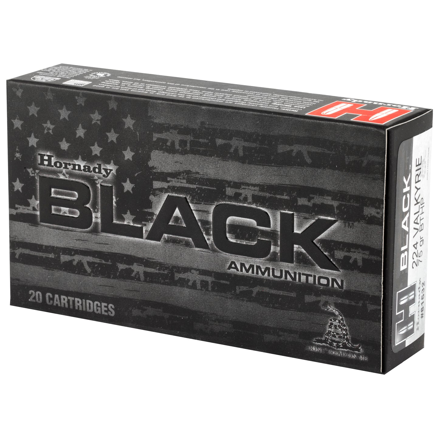 HRNDY BLACK 224VLK 75GR BTHP 20/200