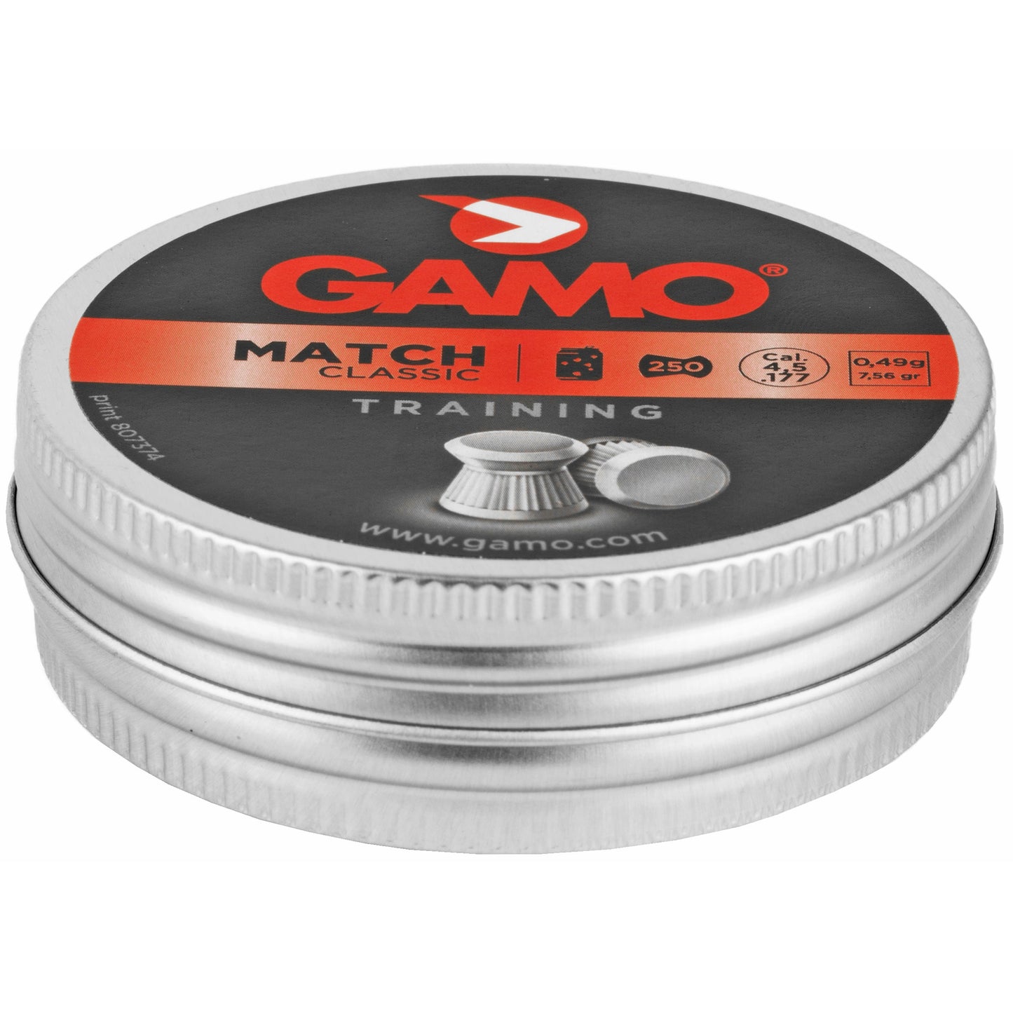 GAMO 250 MATCH PELLTS FLAT NOSE .177