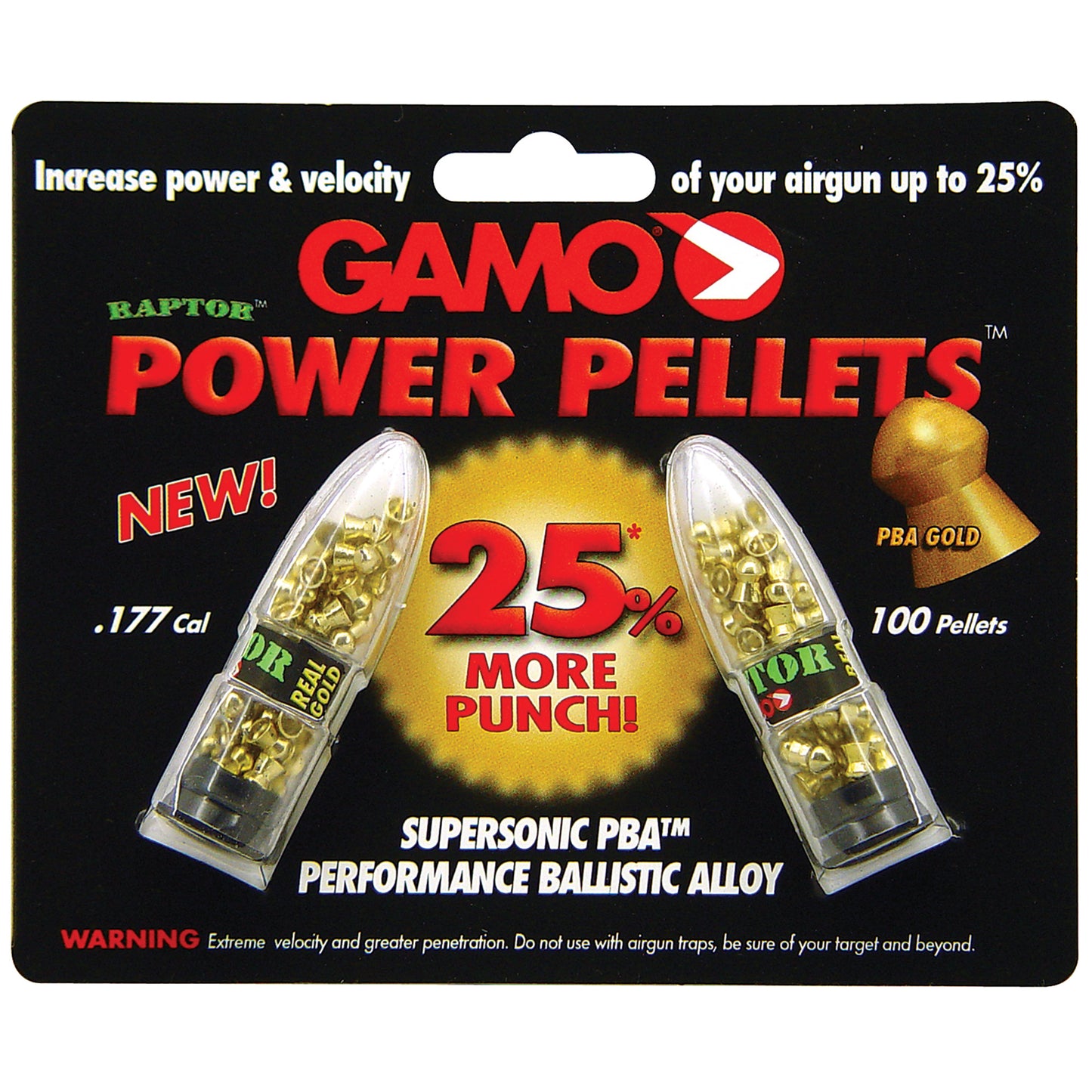 GAMO RAPTOR PBA .177 PELLETS GOLD