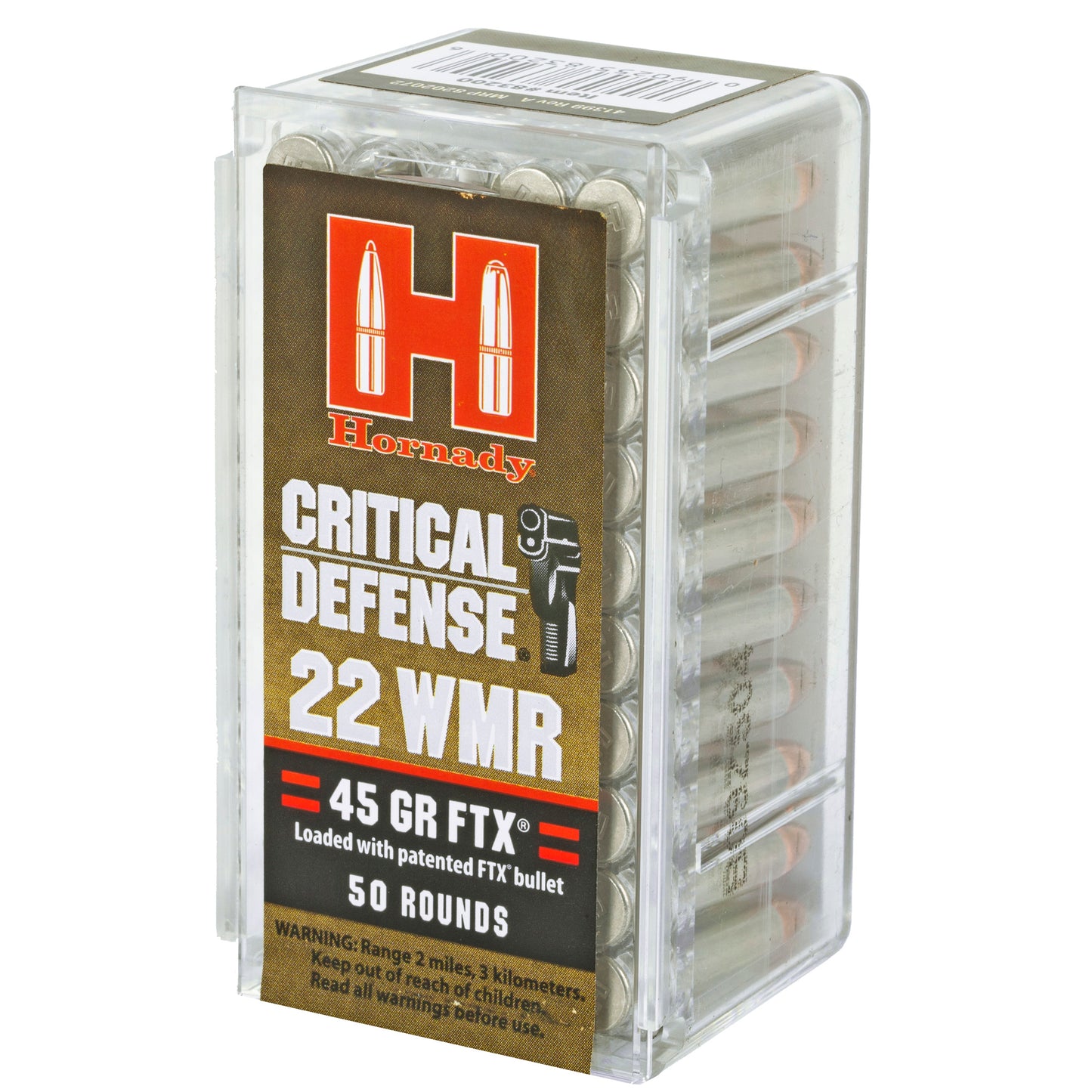 HRNDY CD 22WMR 45GR FTX 50/2000