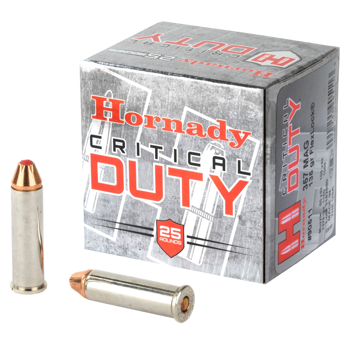 HRNDY 357MAG 135GR CRT DUTY 25/250