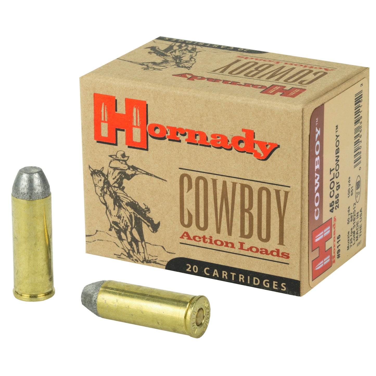 HRNDY CWBY 45LC LFN 255GR 20/200