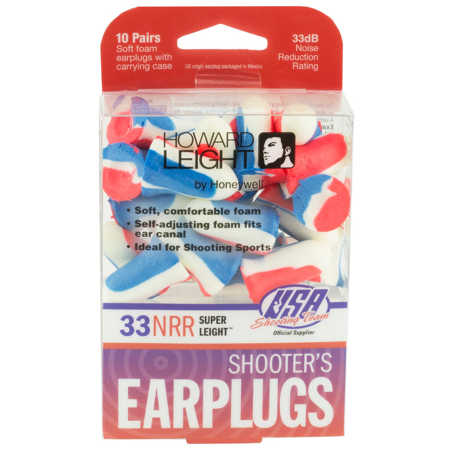 H/L USA PLUGS 10PR RED/WHITE/BLUE