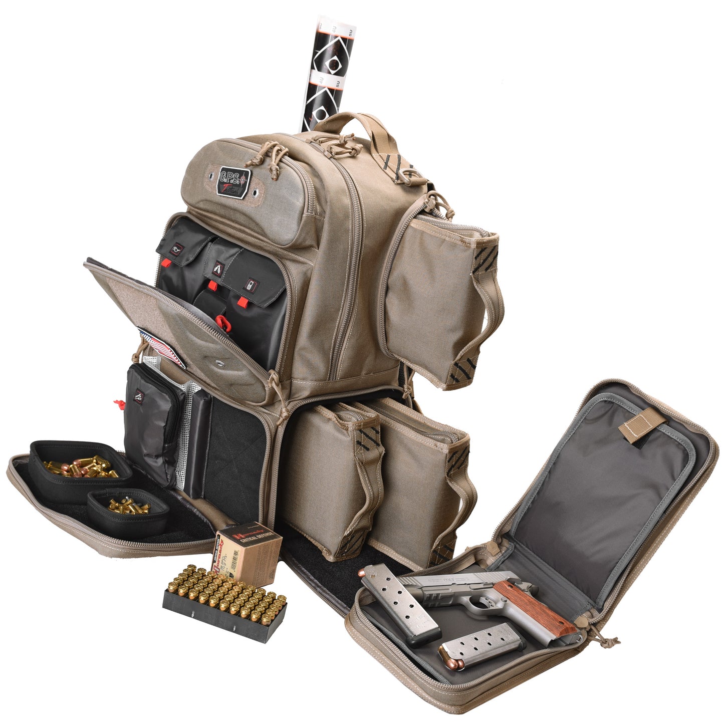 GPS TAC RANGE BACKPACK TALL TAN