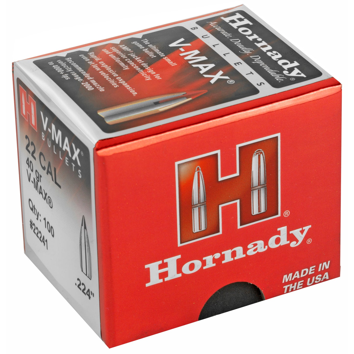 HRNDY V-MAX 22 CAL .224 40GR 100CT