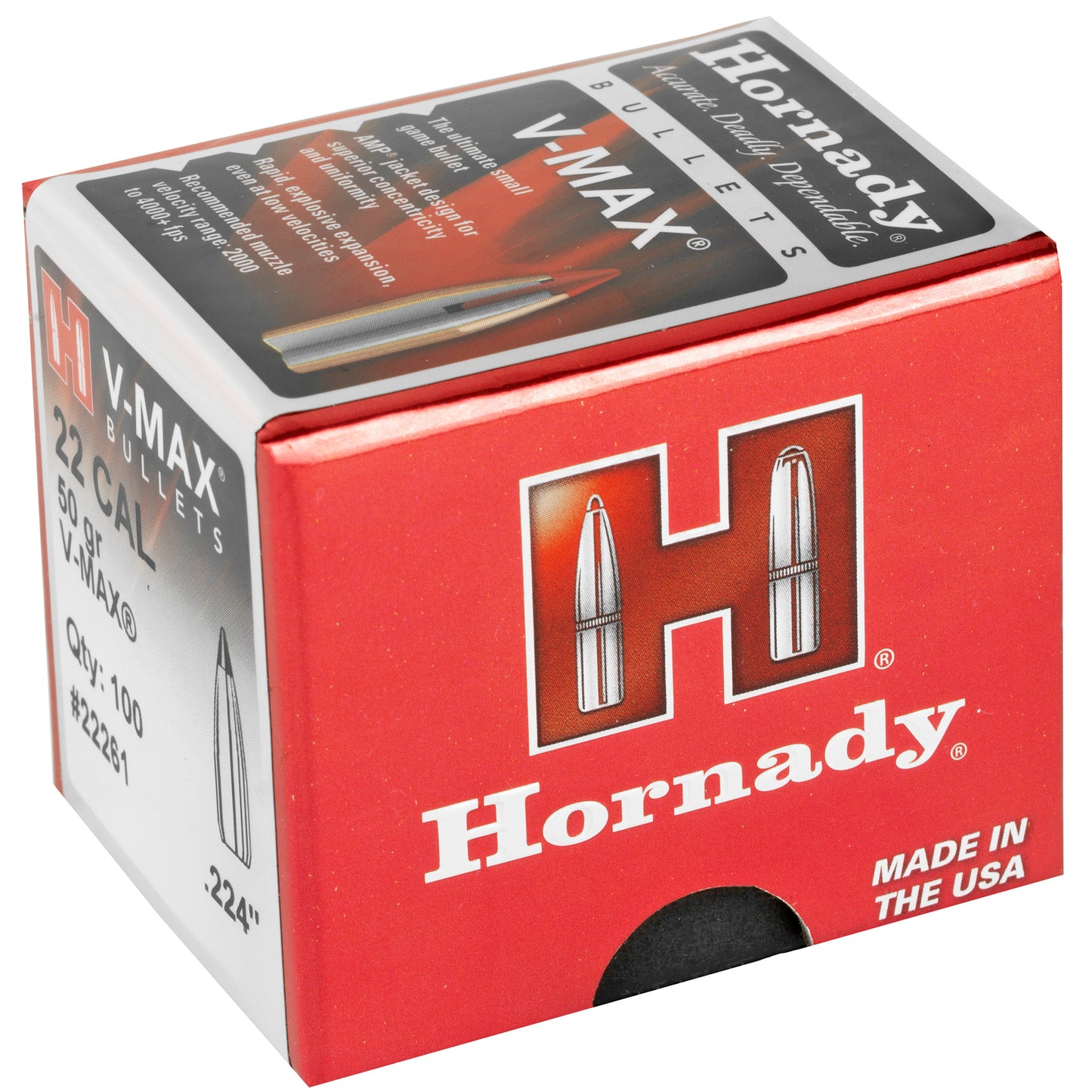 HRNDY V-MAX 22 CAL .224 50GR 100CT