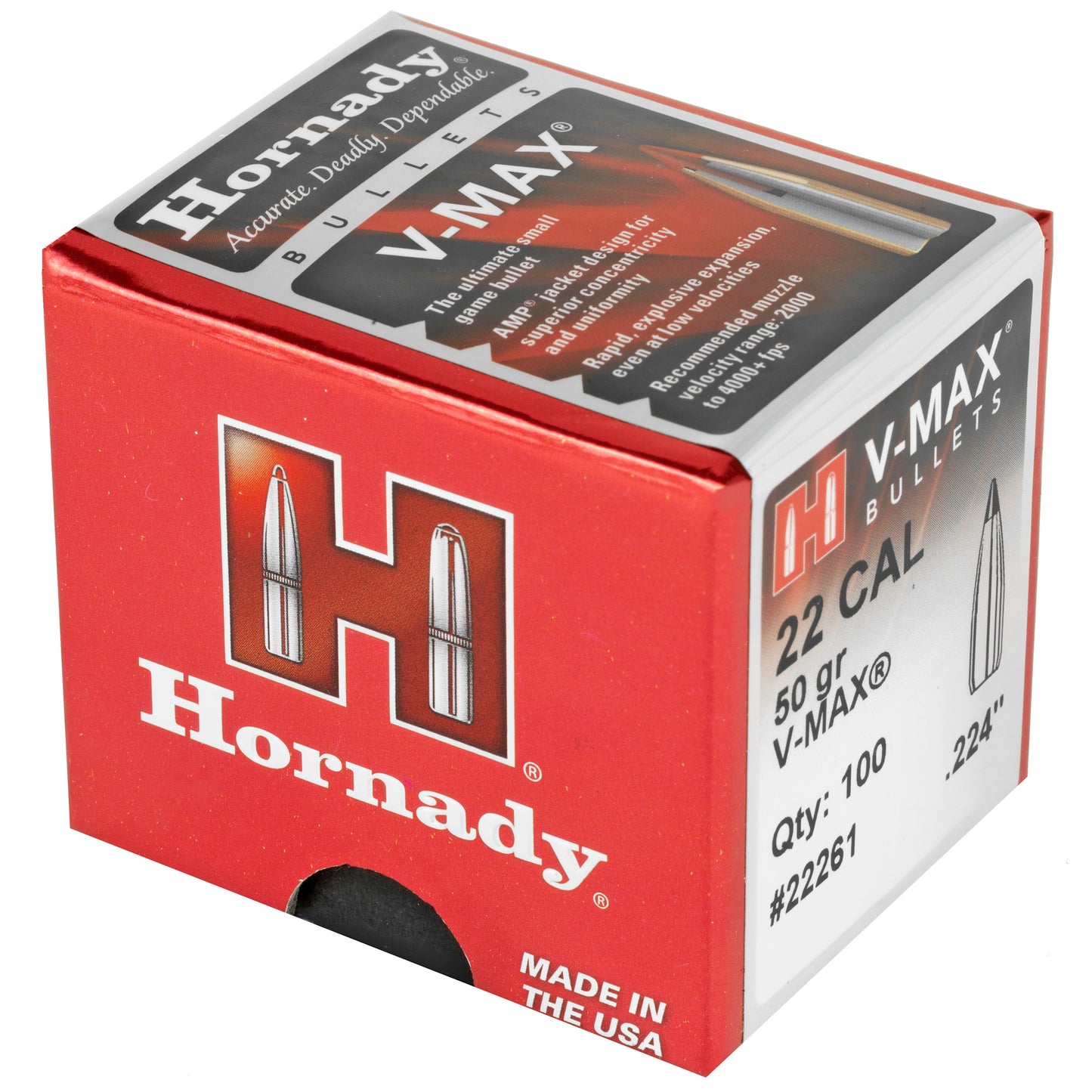 HRNDY V-MAX 22 CAL .224 50GR 100CT