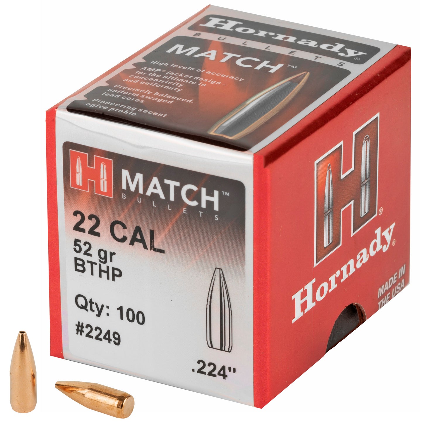 HRNDY MATCH 22CAL .224 52GR 100CT