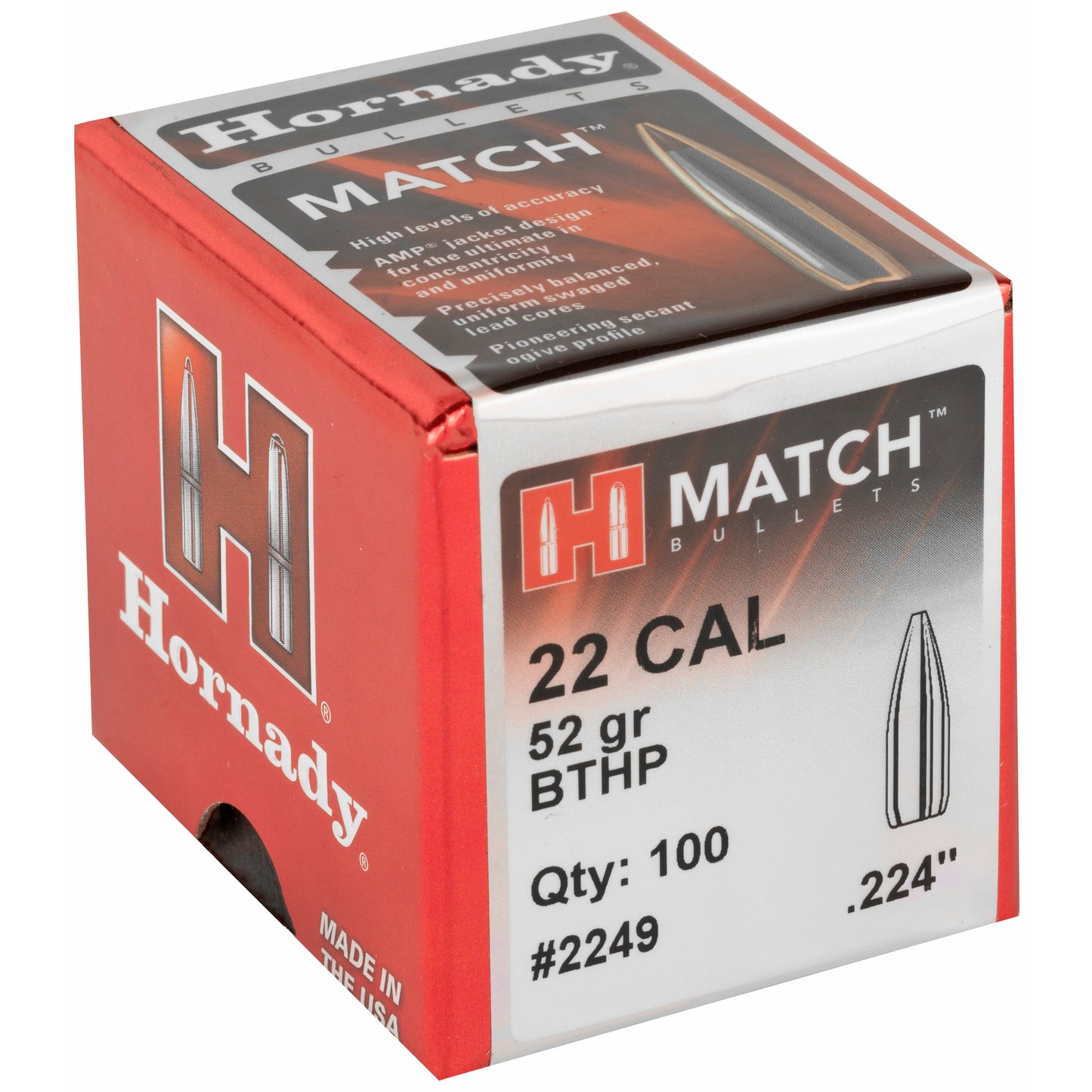 HRNDY MATCH 22CAL .224 52GR 100CT