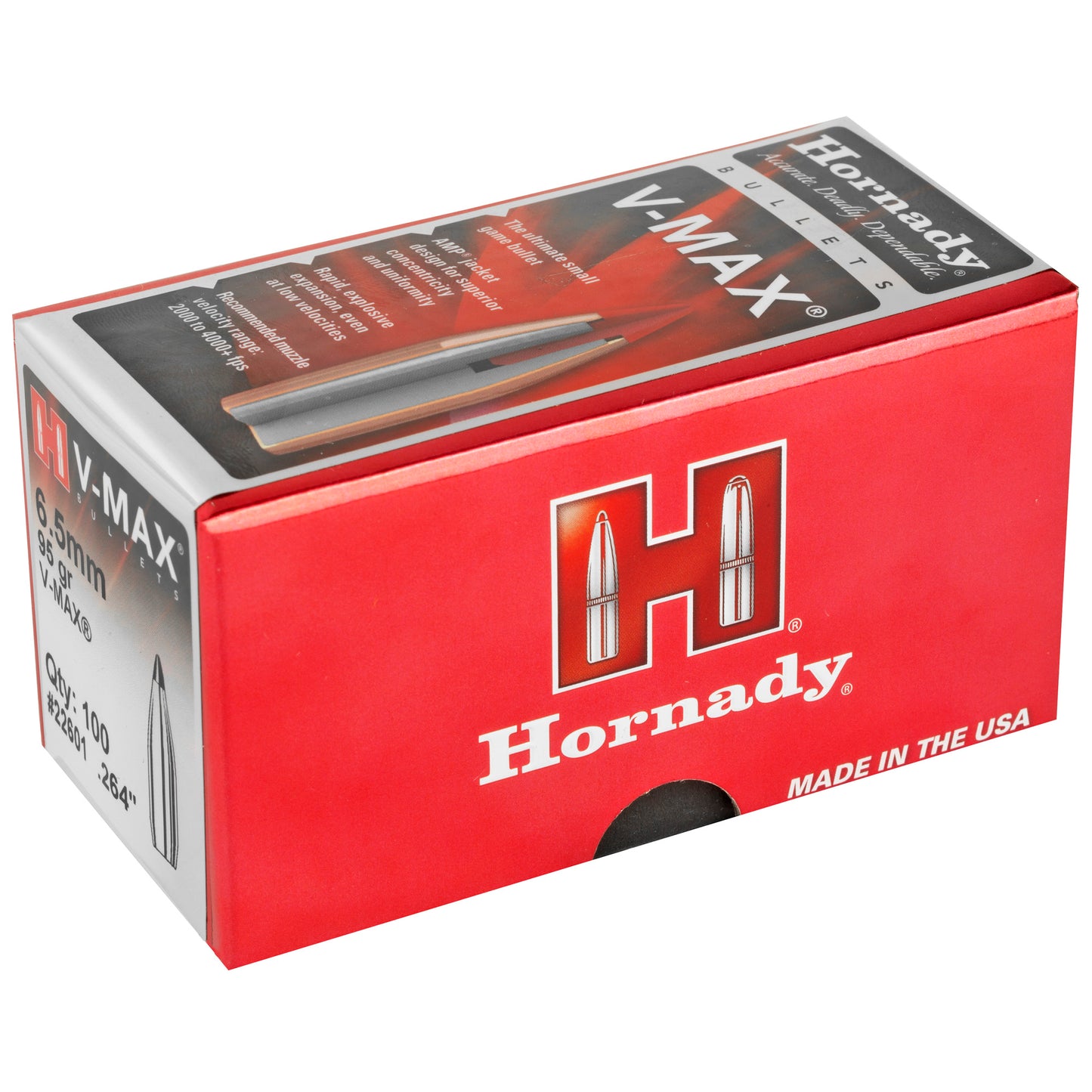 HRNDY V-MAX 6.5MM .264 95GR 100CT