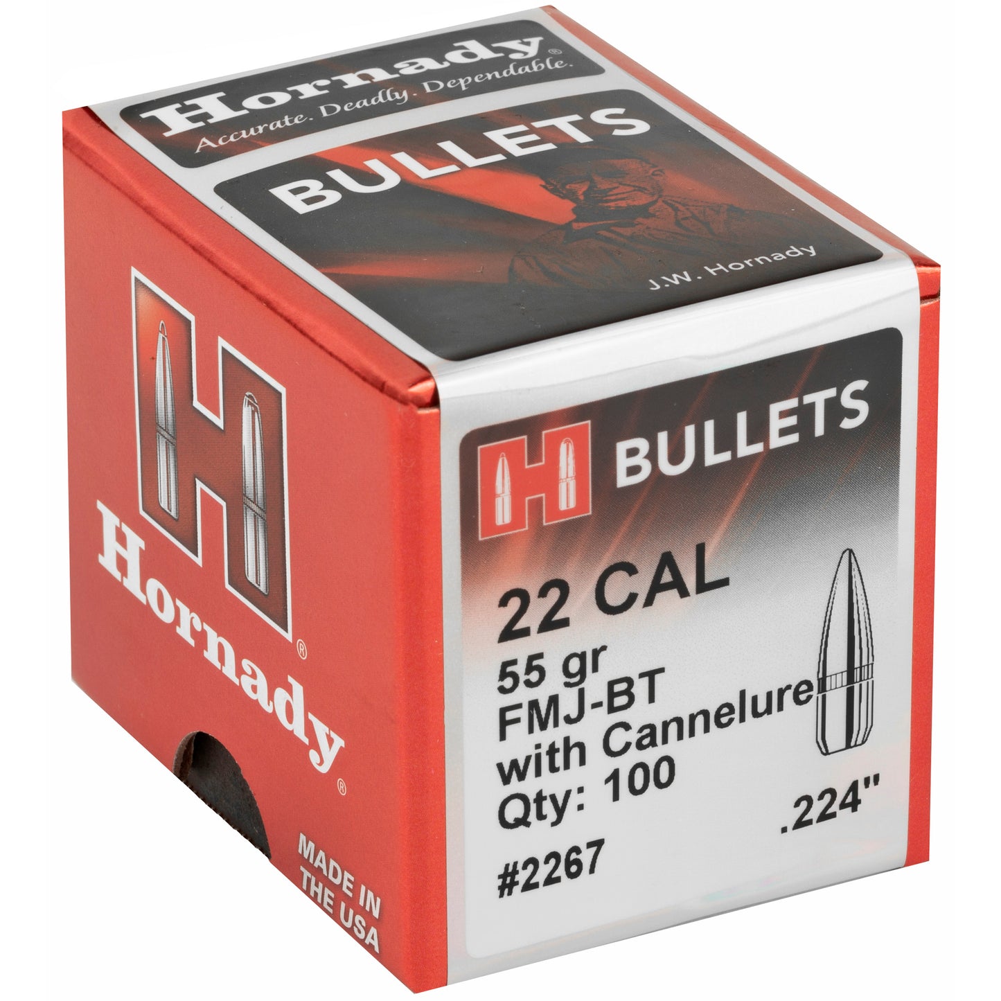 HRNDY 22CAL .224 55GR W/C 100CT