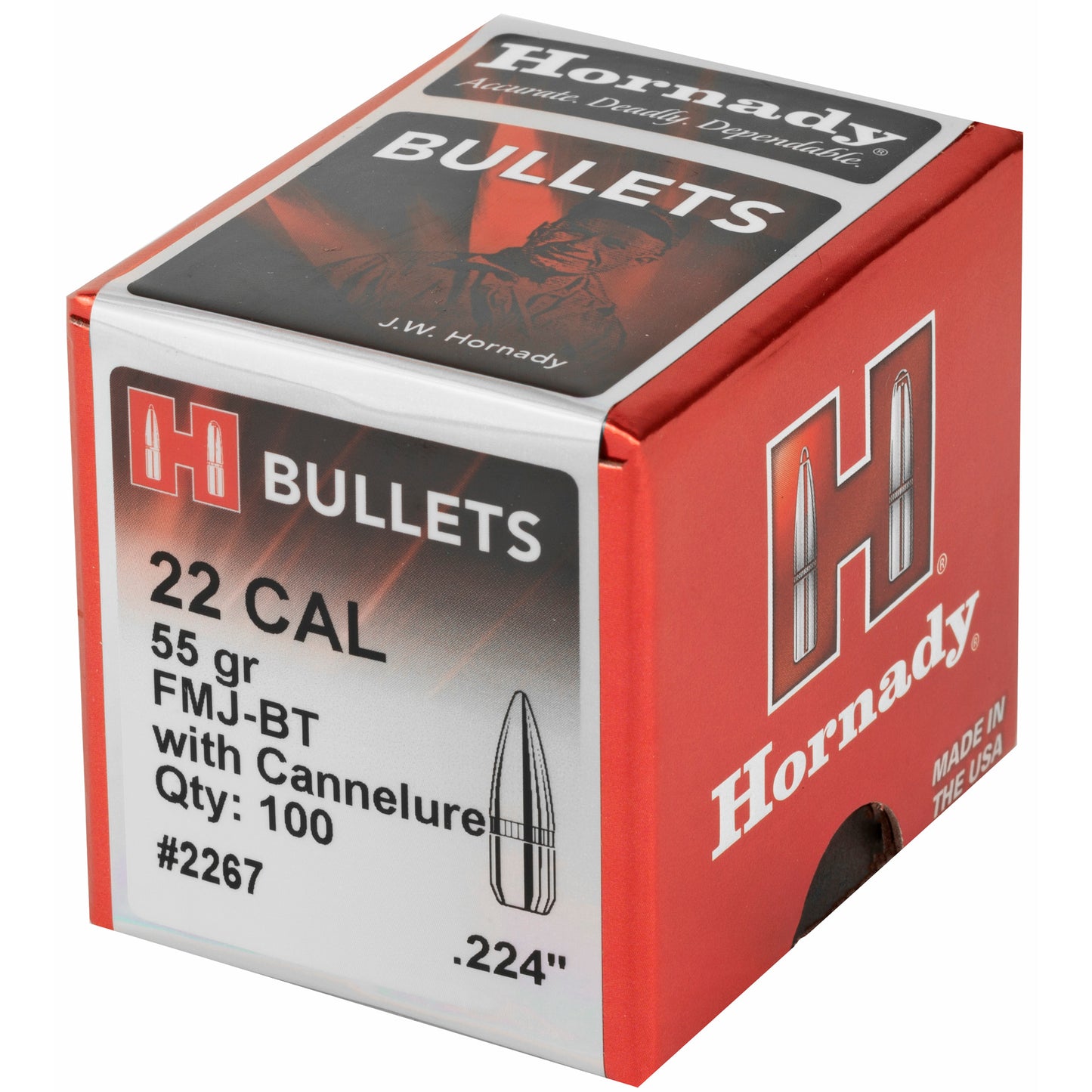 HRNDY 22CAL .224 55GR W/C 100CT