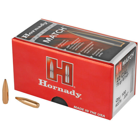 HRNDY MATCH 22CAL .224 75GR 100CT