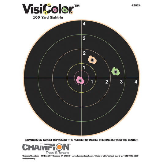 CHAMPION VISICOLOR 8 BULLSEYE 10PK