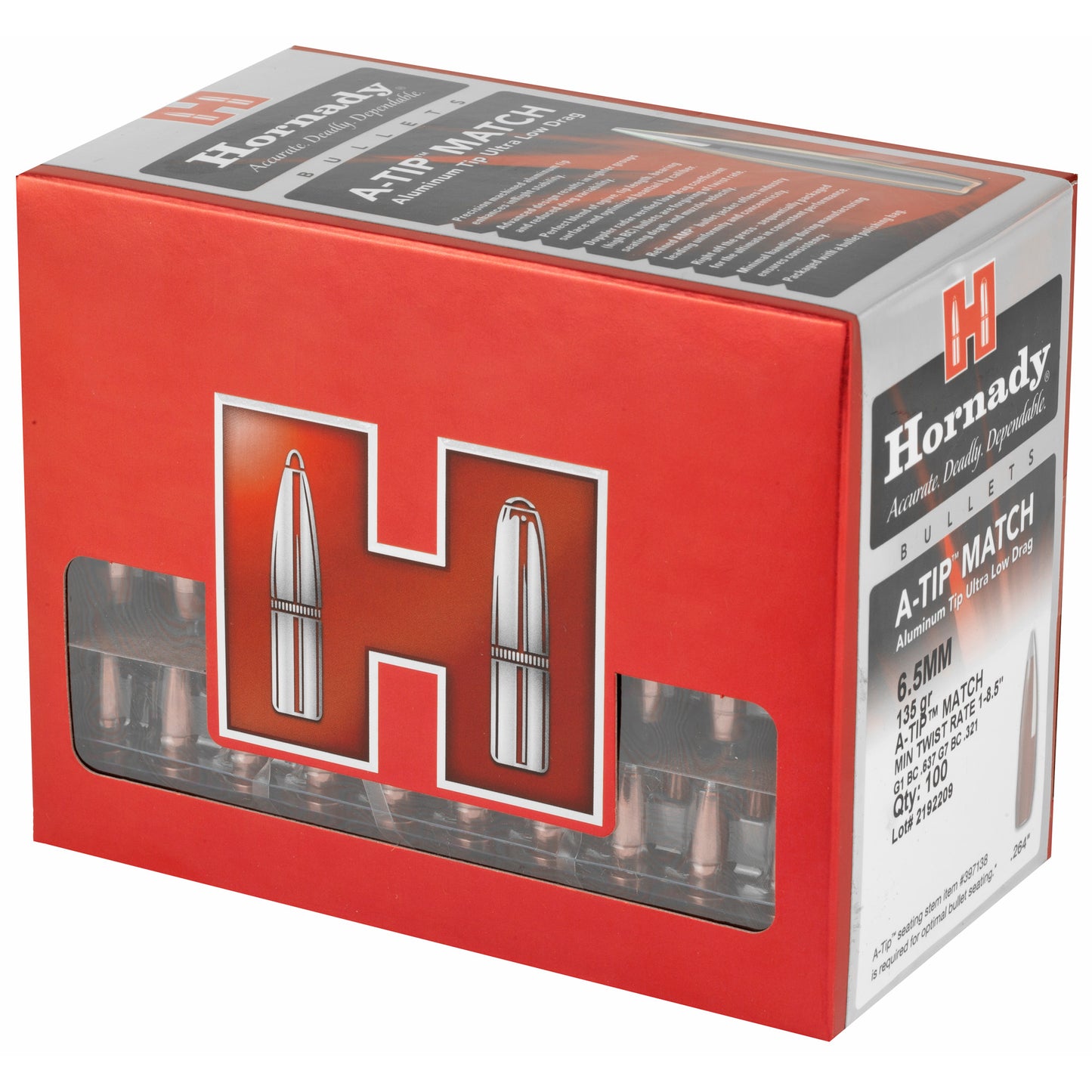 HRNDY A-TIP 6.5MM .264 135GR 100CT