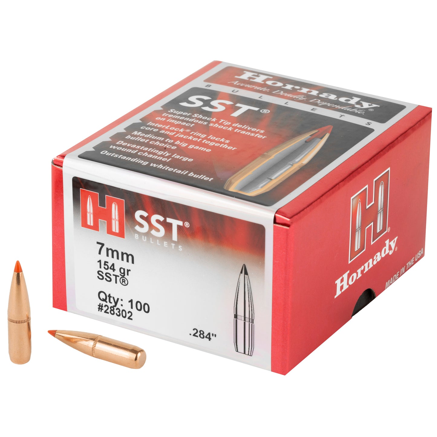 HRNDY SST 7MM .284 154GR 100CT