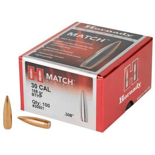 HRNDY MATCH 30CAL .308 168GR 100CT