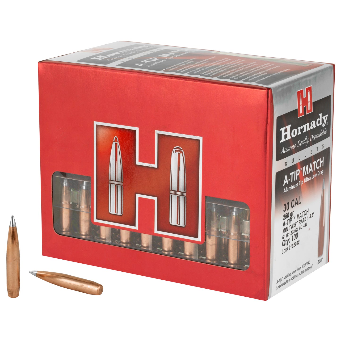 HRNDY A-TIP 30CAL .308 250GR 100CT