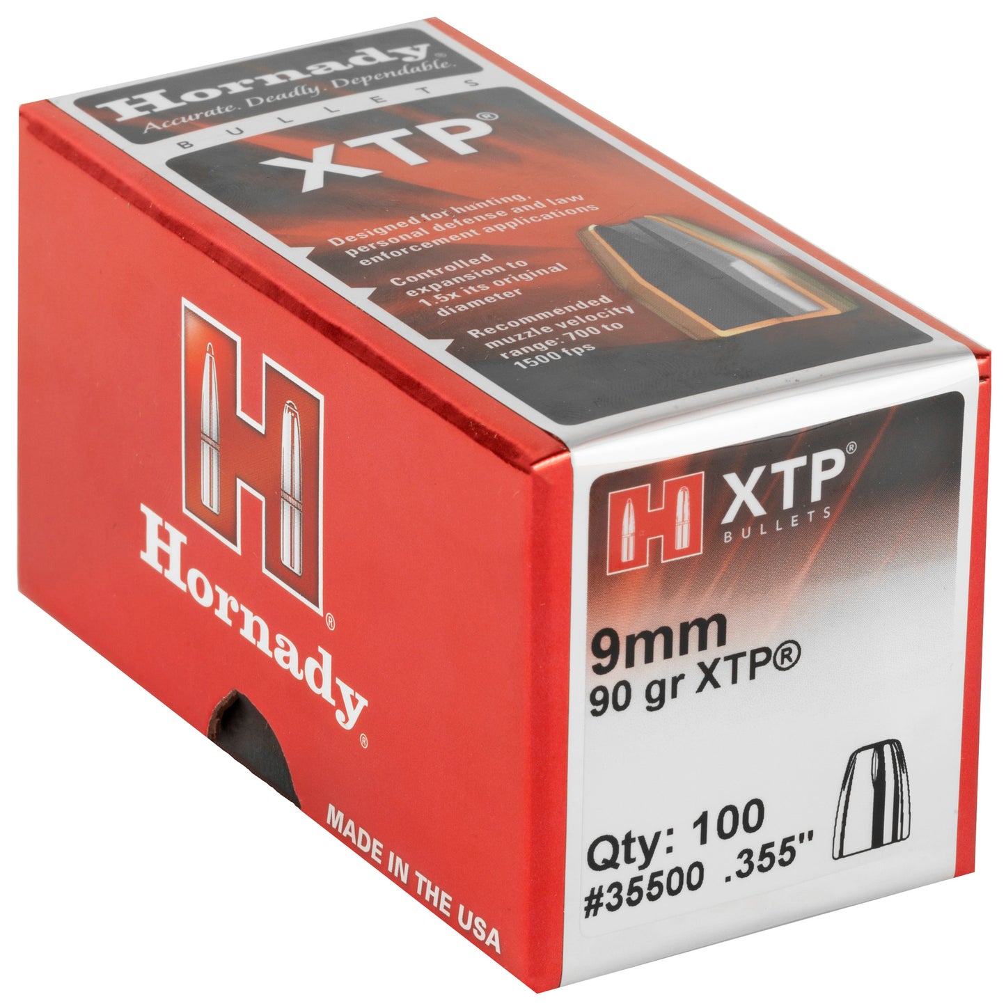 HRNDY XTP 9MM .355 90GR 100CT