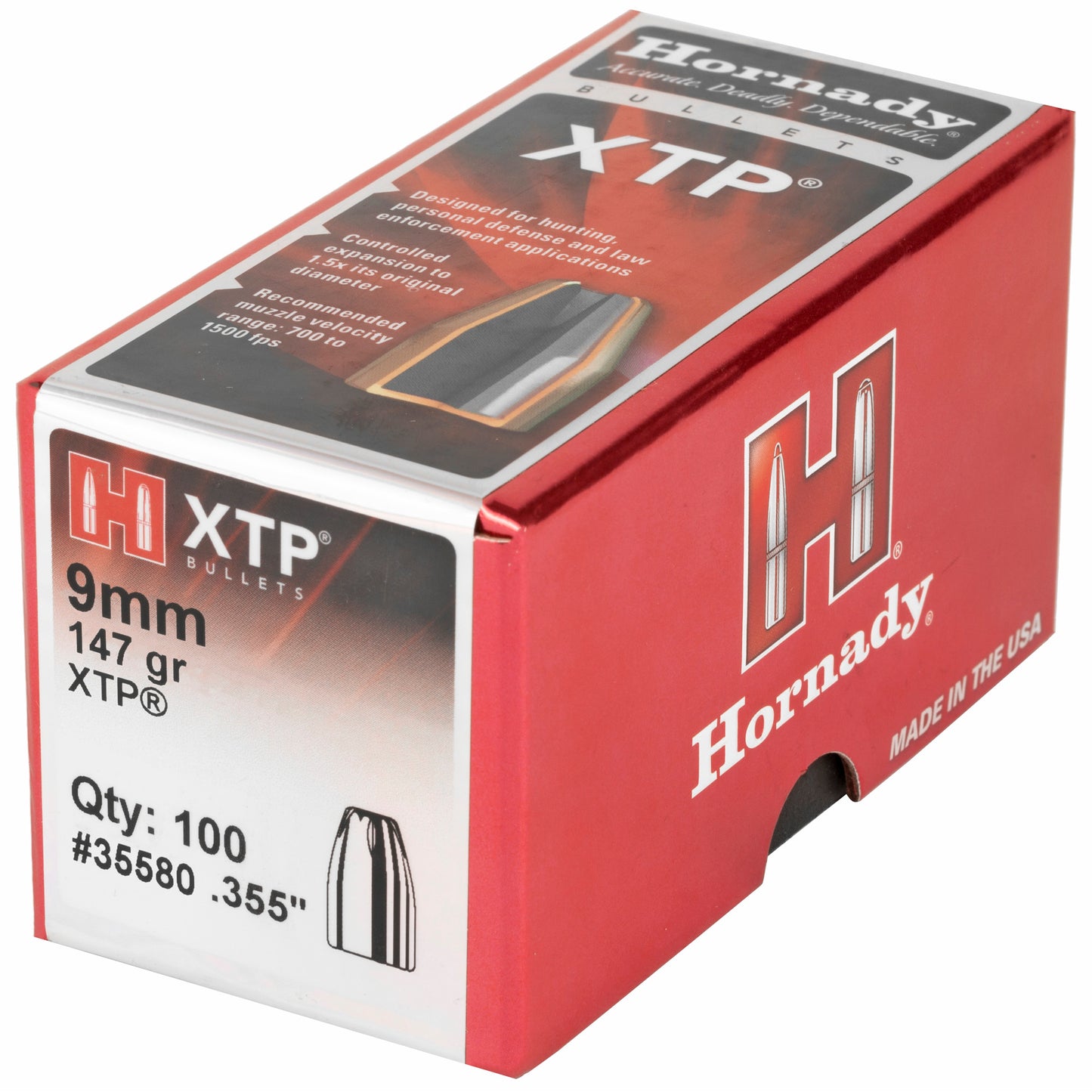 HRNDY XTP 9MM .355 147GR 100CT