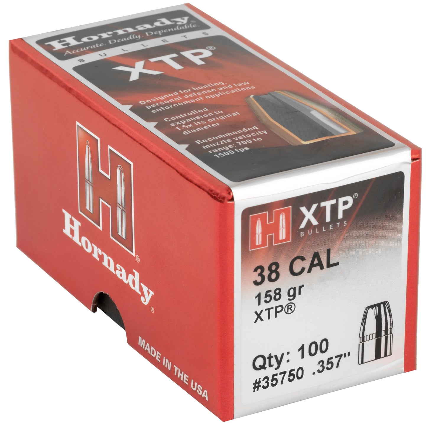 HRNDY XTP 38CAL .357 158GR 100CT