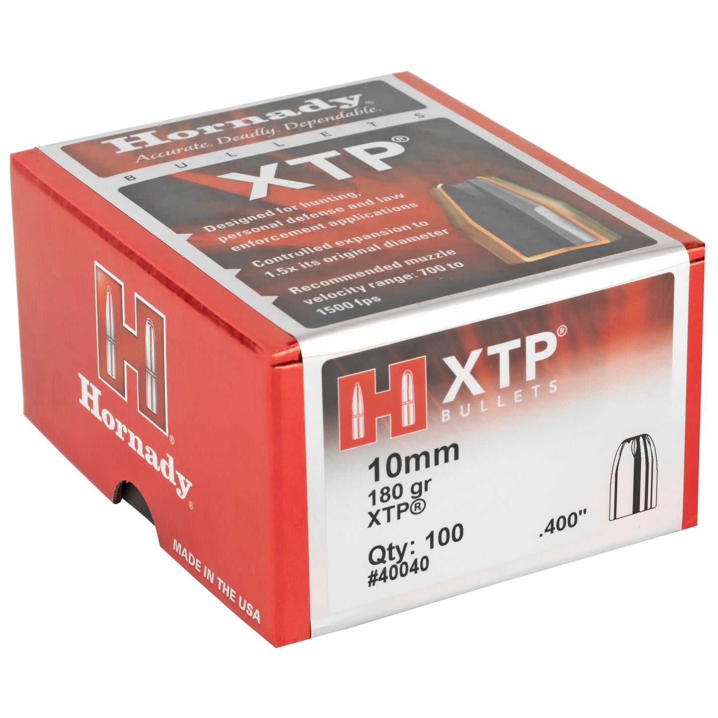 HRNDY XTP 10MM .400 180GR 100CT