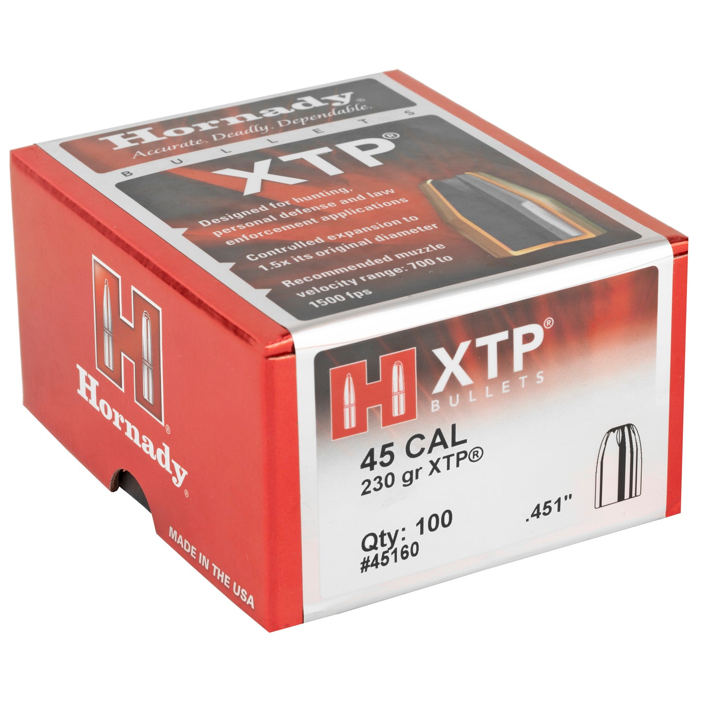 HRNDY XTP 45CAL .451 230GR 100CT