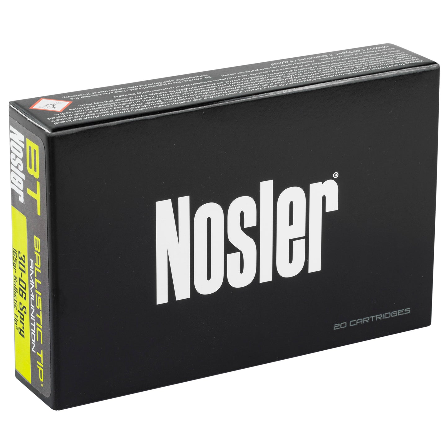 NOSLER 30-06SP 165GR BT 20/200