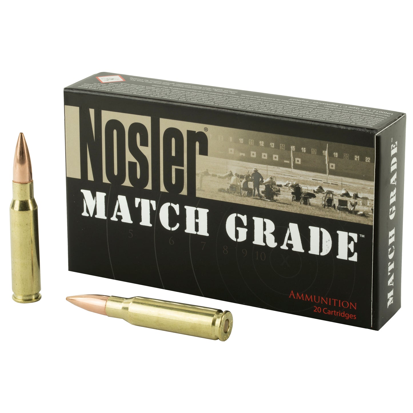 NOSLER 308WIN 168GR CC 20/200