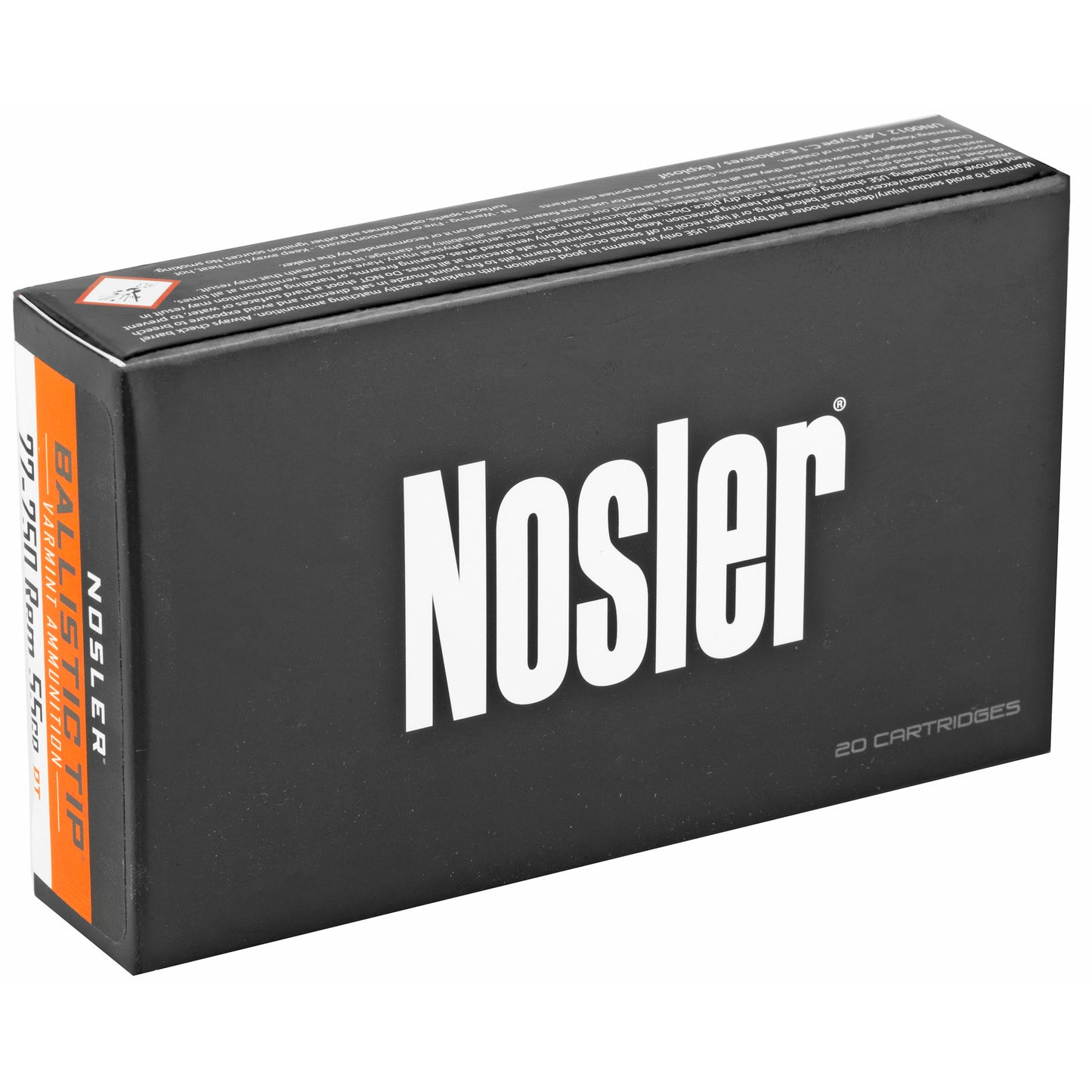 NOSLER 22-250 55GR BT 20/200