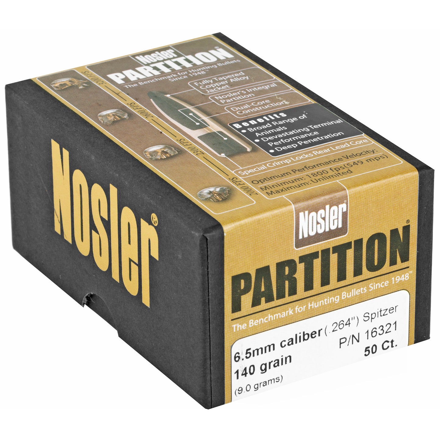 NOSLER 6.5MM 140GR SP PARTITION 50CT