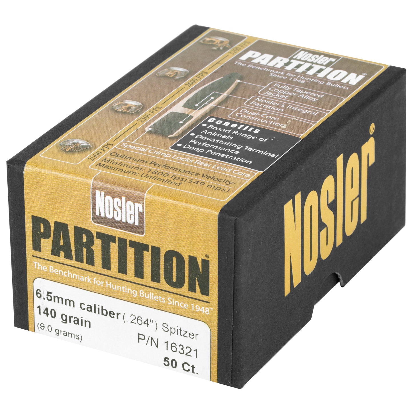 NOSLER 6.5MM 140GR SP PARTITION 50CT