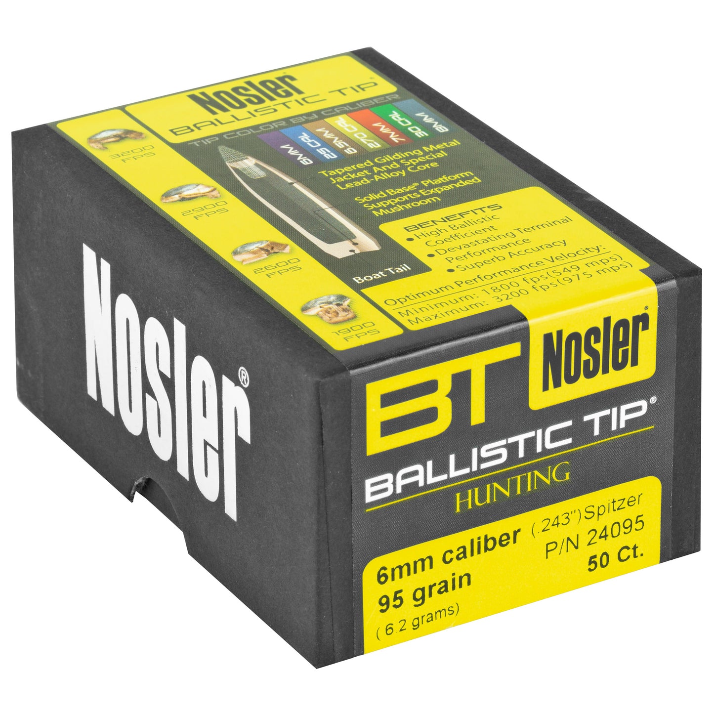 NOSLER 6MM 95GR BALLISTIC TIP 50CT