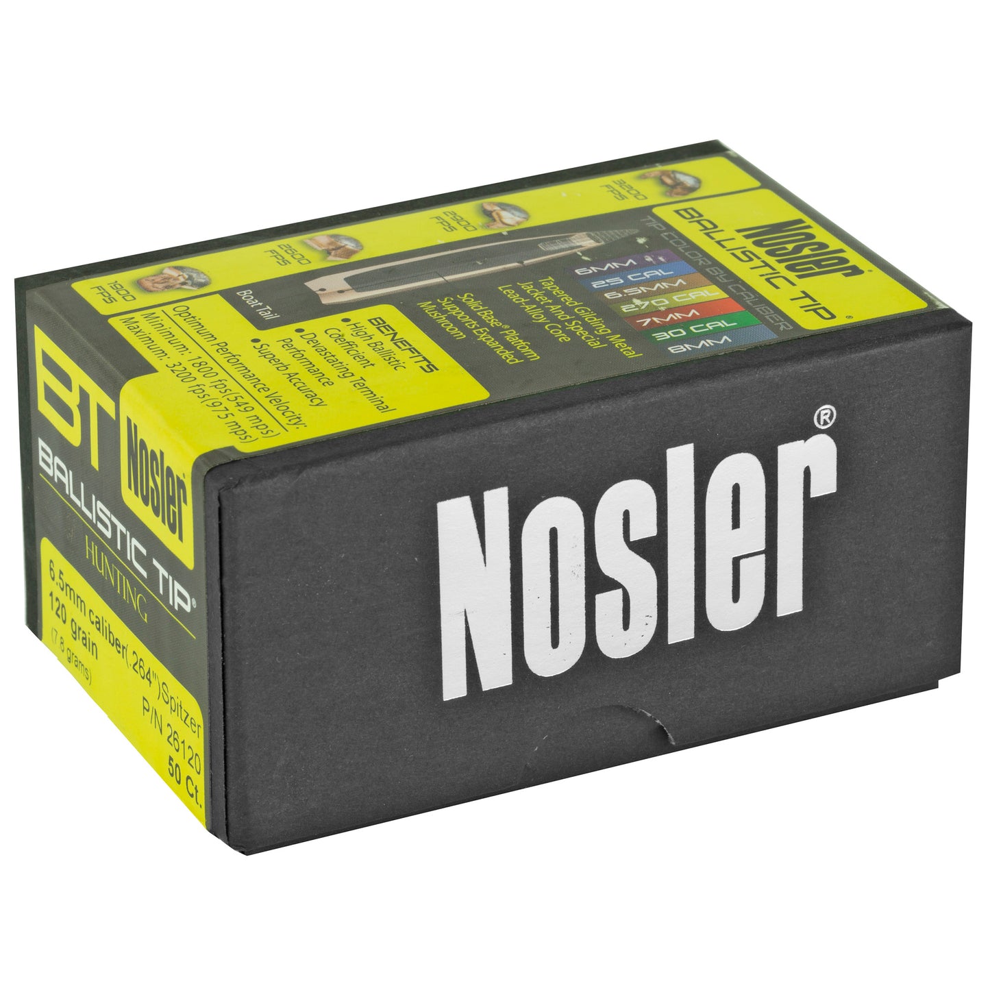 NOSLER 6.5MM 120GR 50CT