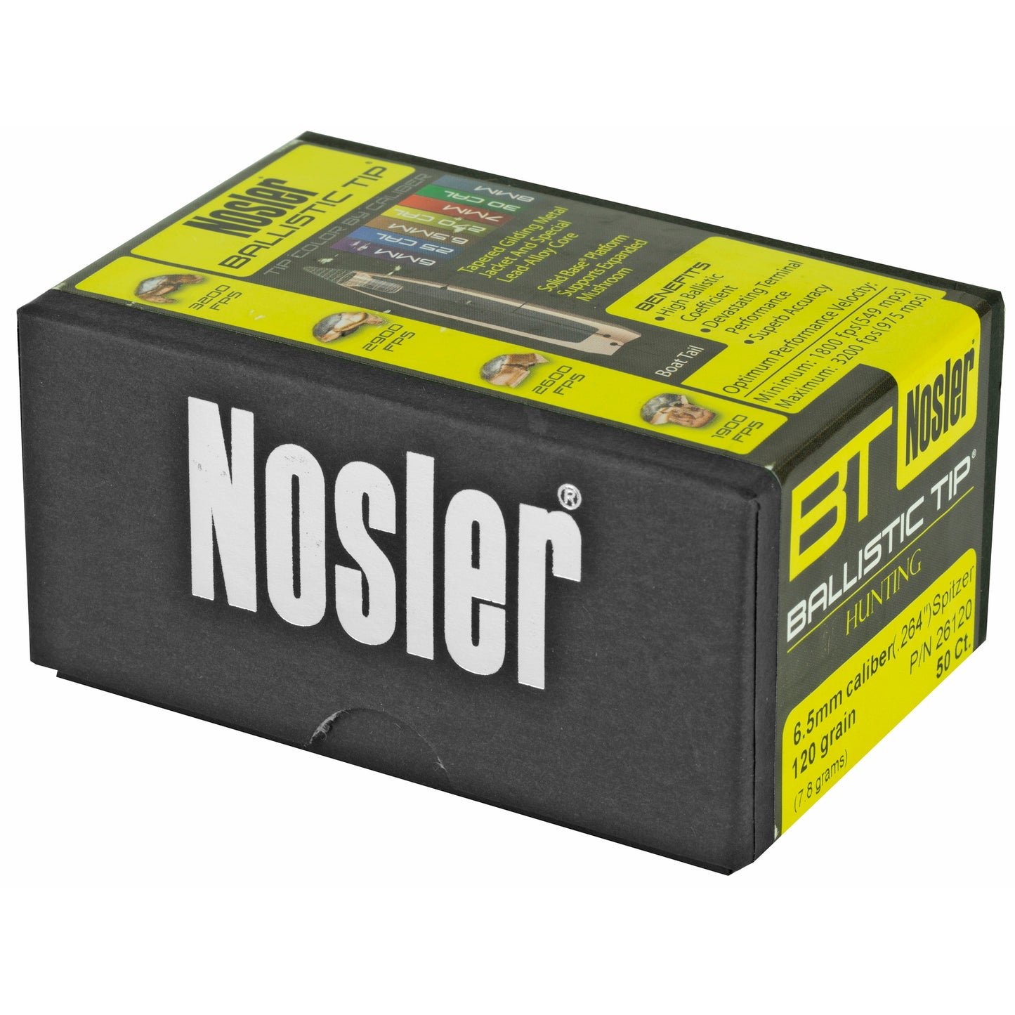 NOSLER 6.5MM 120GR 50CT