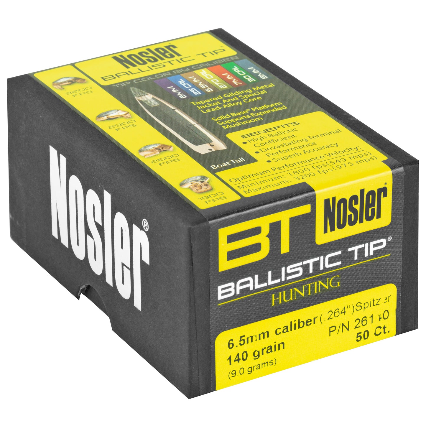 NOSLER 6.5MM 140GR 50CT