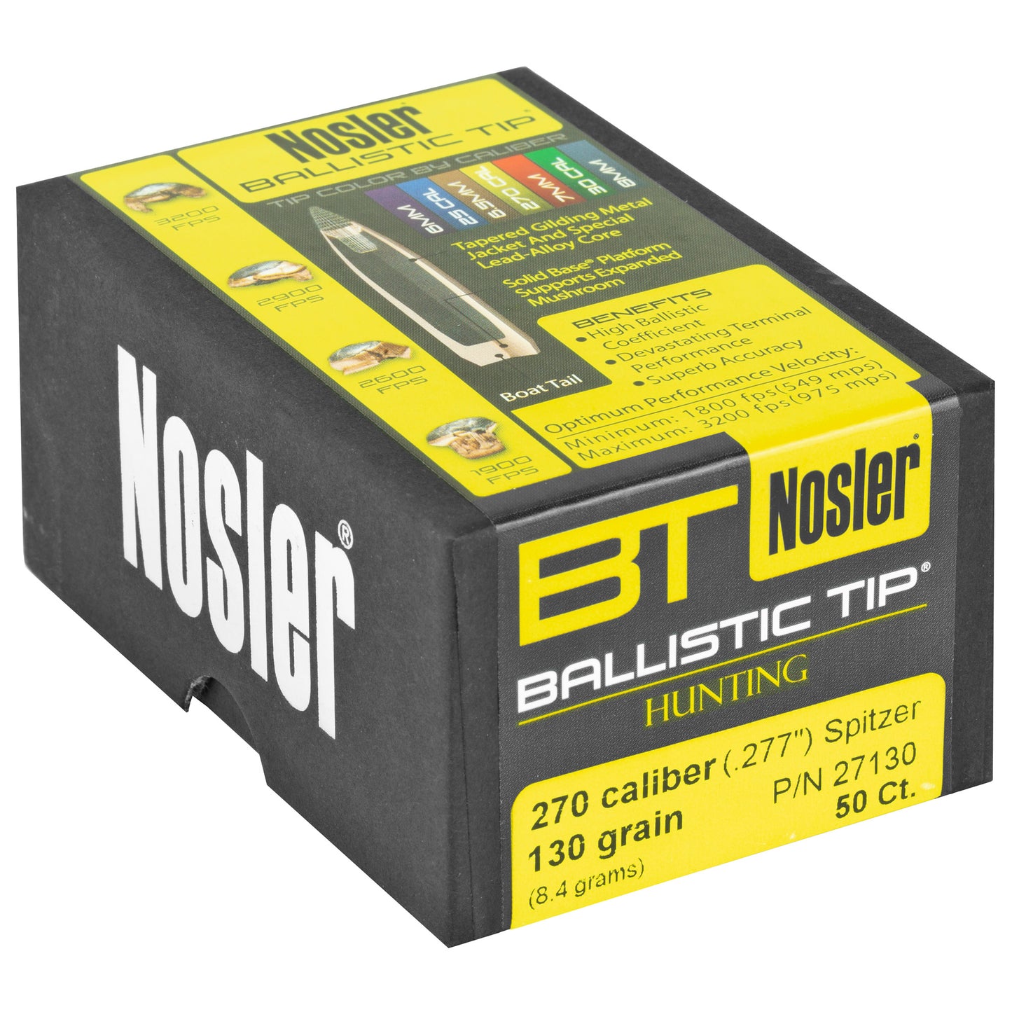 NOSLER 270 CAL 130GR 50CT