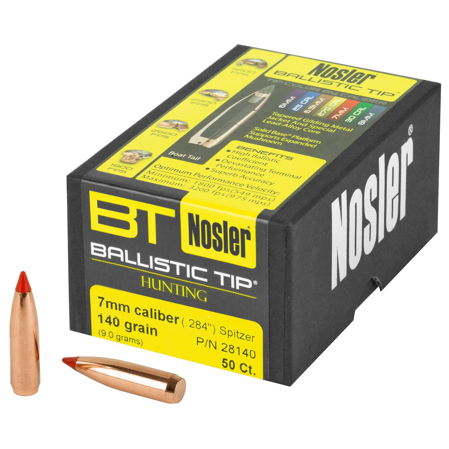 NOSLER 7MM 140GR BALLISTIC TIP 50CT