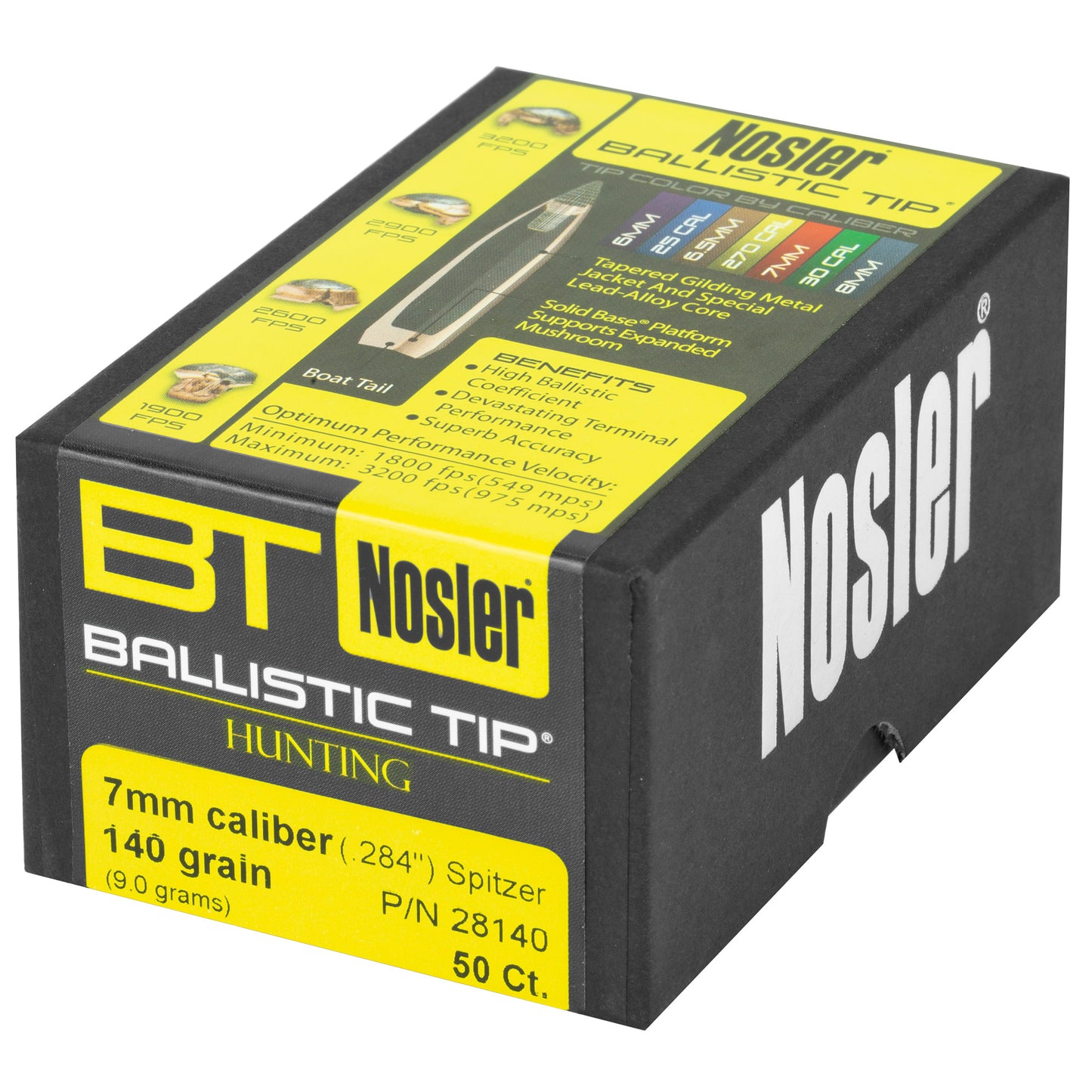 NOSLER 7MM 140GR BALLISTIC TIP 50CT