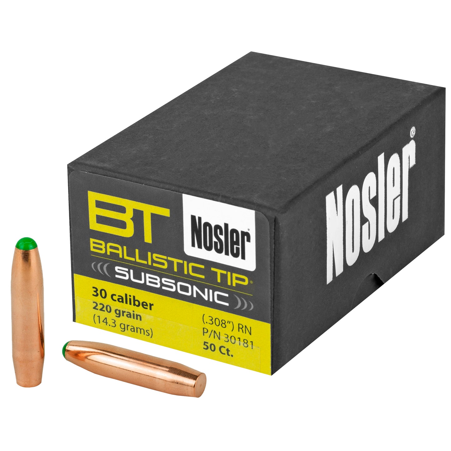 NOSLER 30 CAL 220GR 50CT