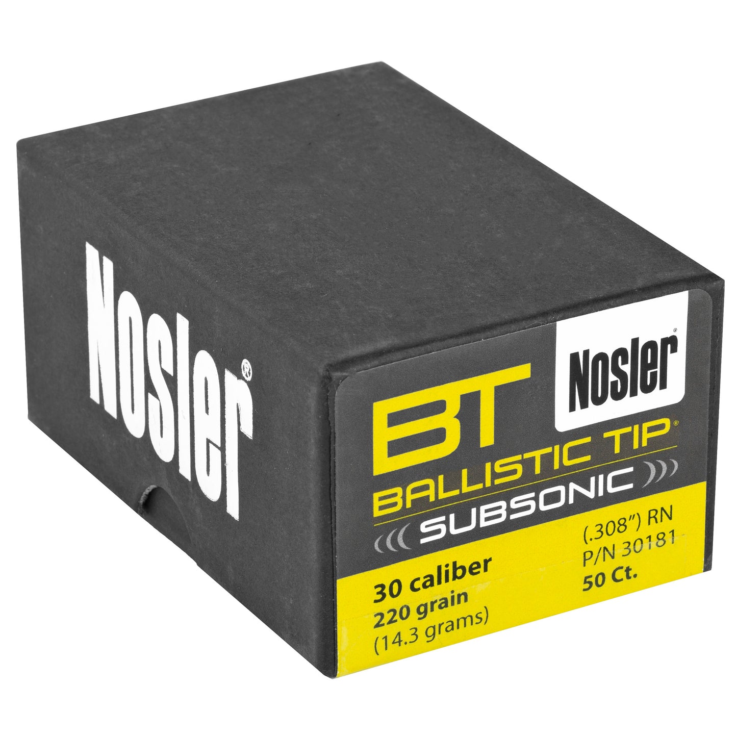 NOSLER 30 CAL 220GR 50CT