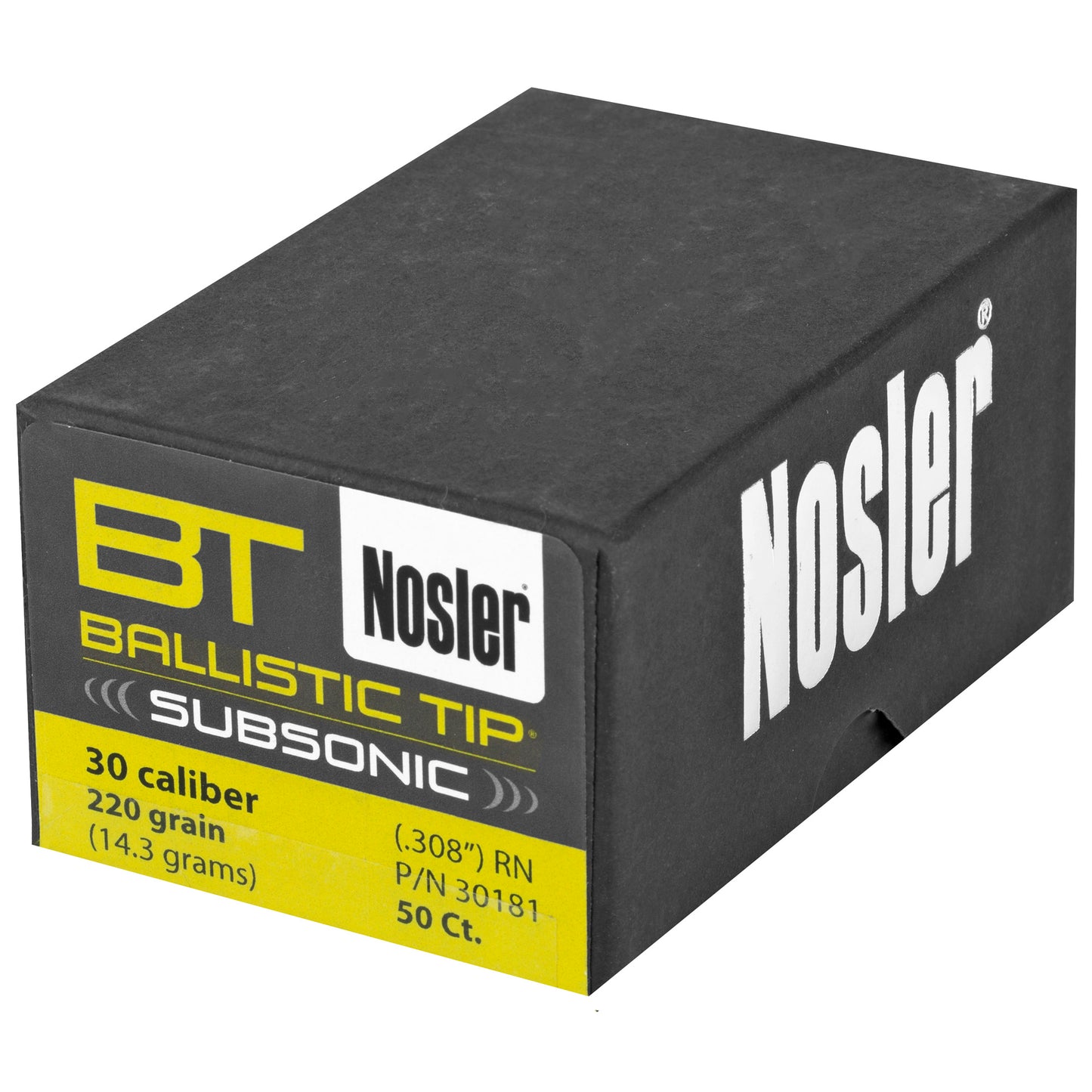 NOSLER 30 CAL 220GR 50CT