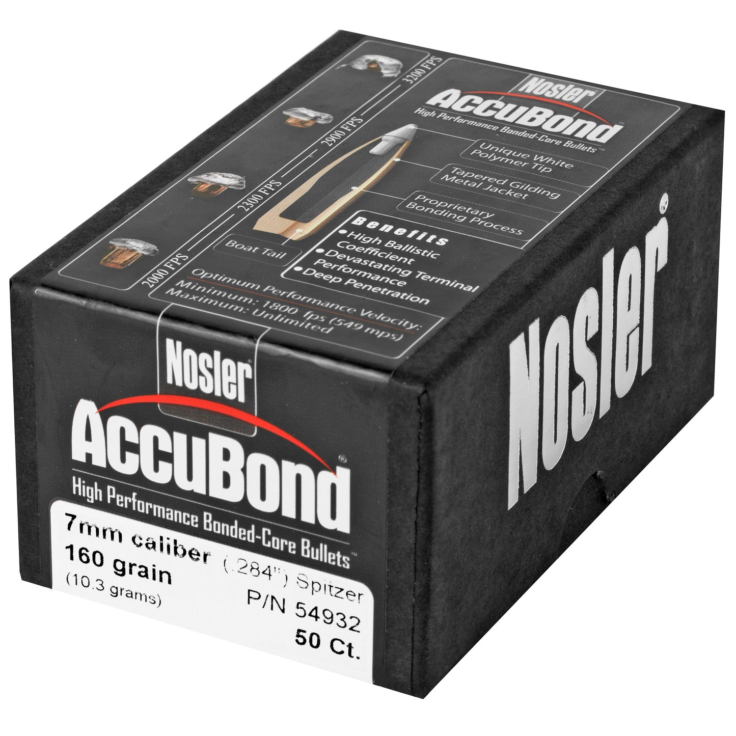 NOSLER 7MM 160GR ACCUBOND 50CT