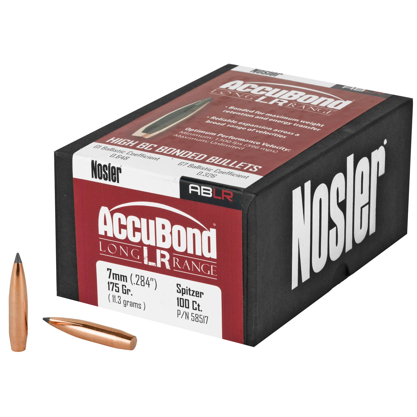 NOSLER ABLR 7MM 175GR SP 100CT